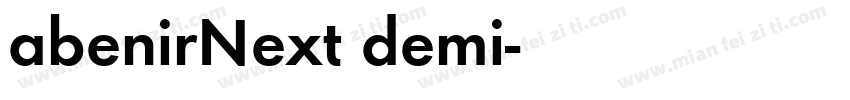 abenirNext demi字体转换